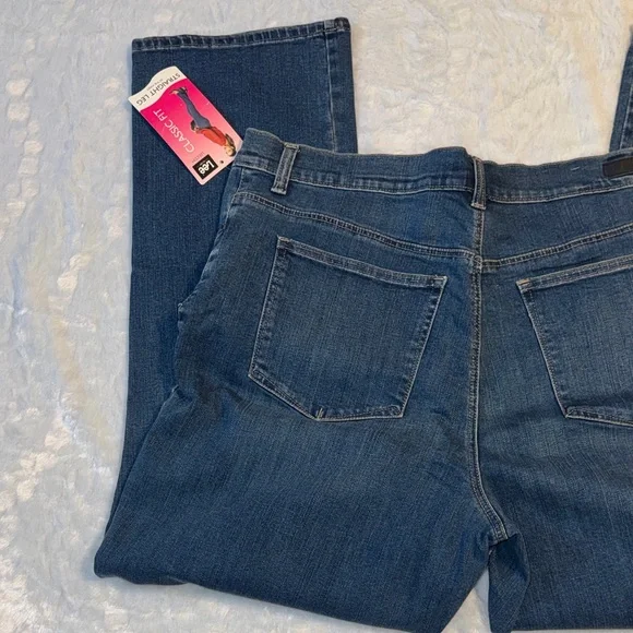 Lee Women's Dark Blue Straight Leg Jeans - Picture 7 of 8